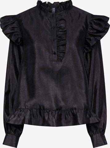 Camicia da donna 'SUN' di PIECES in nero: frontale