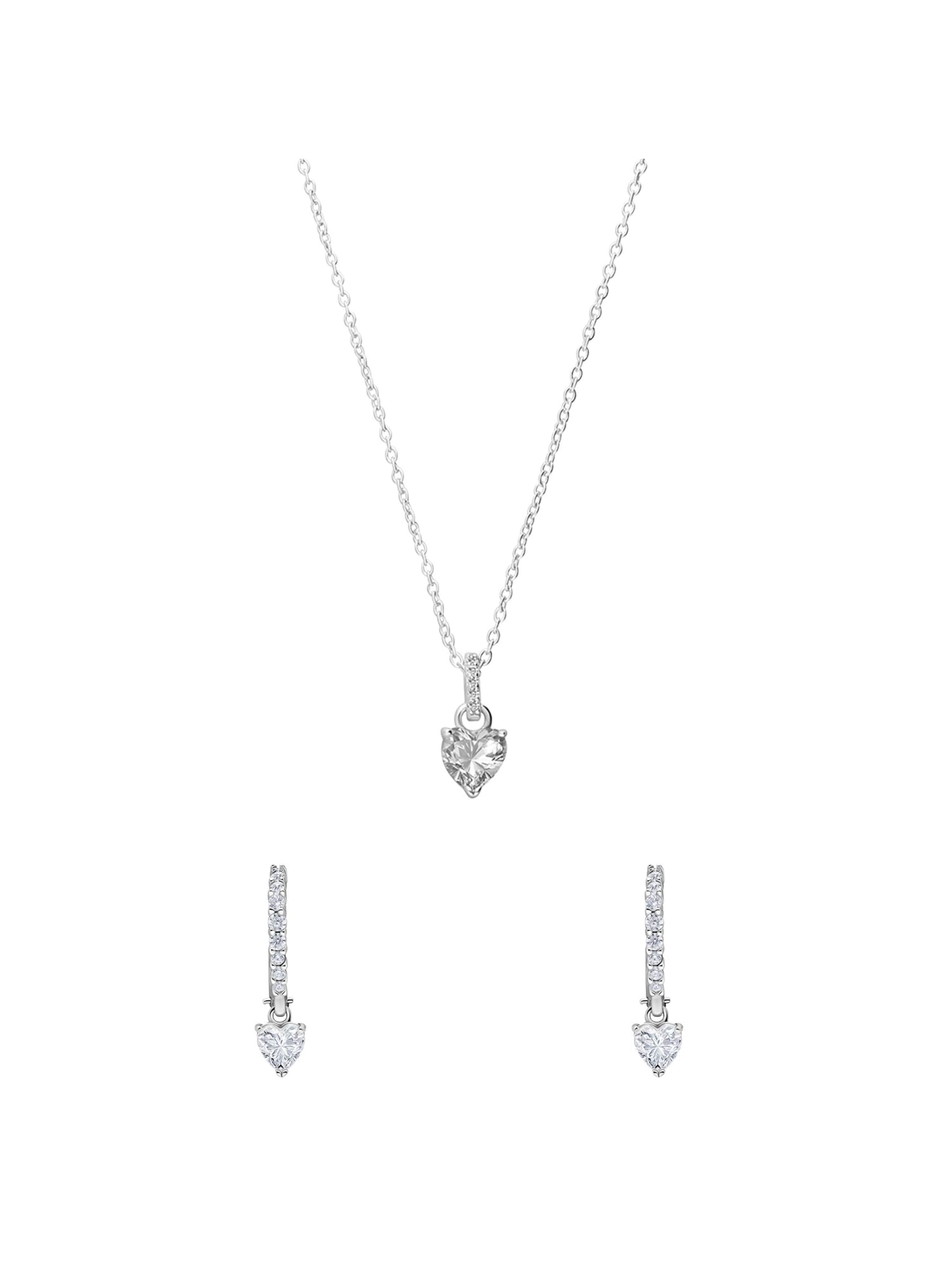 Lucardi Schmuckset in Silber: Vorderseite