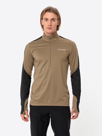 VAUDE Sports sweater 'Livigno' in Green: front