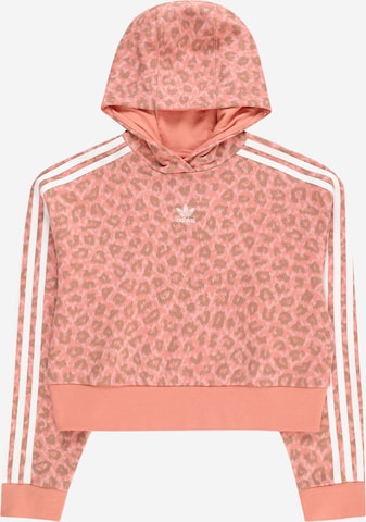 ADIDAS ORIGINALSSweater majica 'Animal Allover Print ' - roza boja: prednji dio