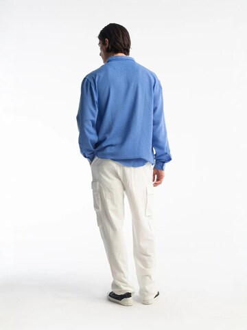 Fit confort Chemise Giesto en bleu