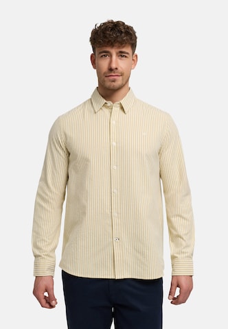 Kronstadt Regular fit Button Up Shirt 'Tanner' in Beige: front