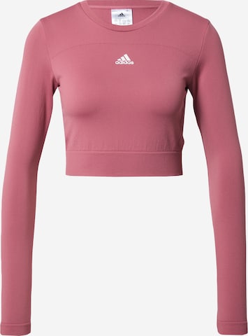 rozā ADIDAS SPORTSWEAR Sporta krekls 'Aero Seamless Fitted ': no priekšpuses