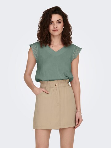 ONLY - Blusa 'THYRA' en verde: frente