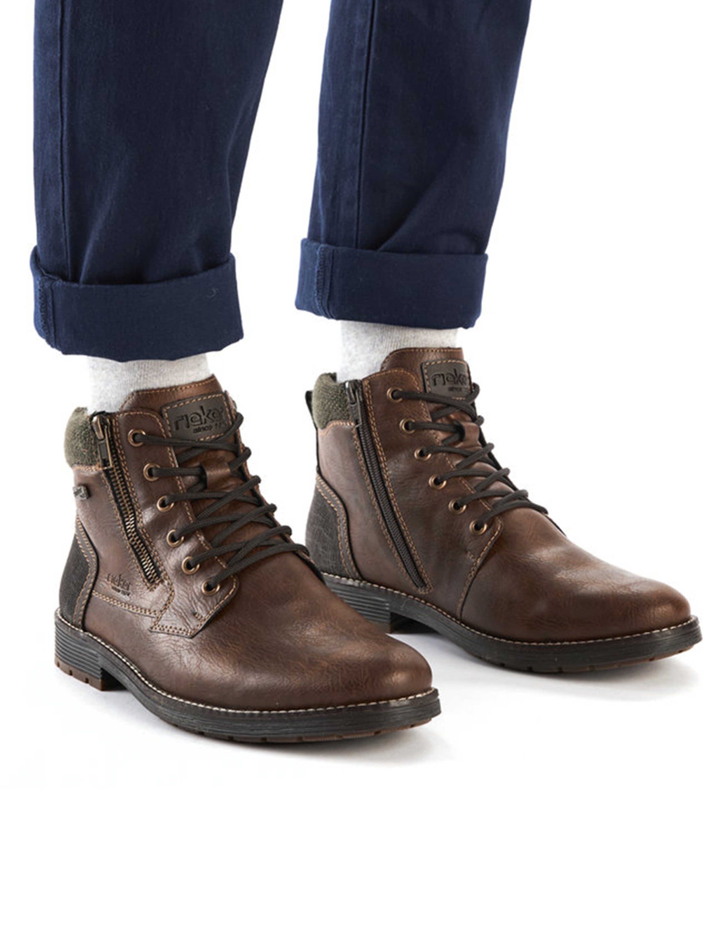 Rieker Nöörsaapad, värv pruun