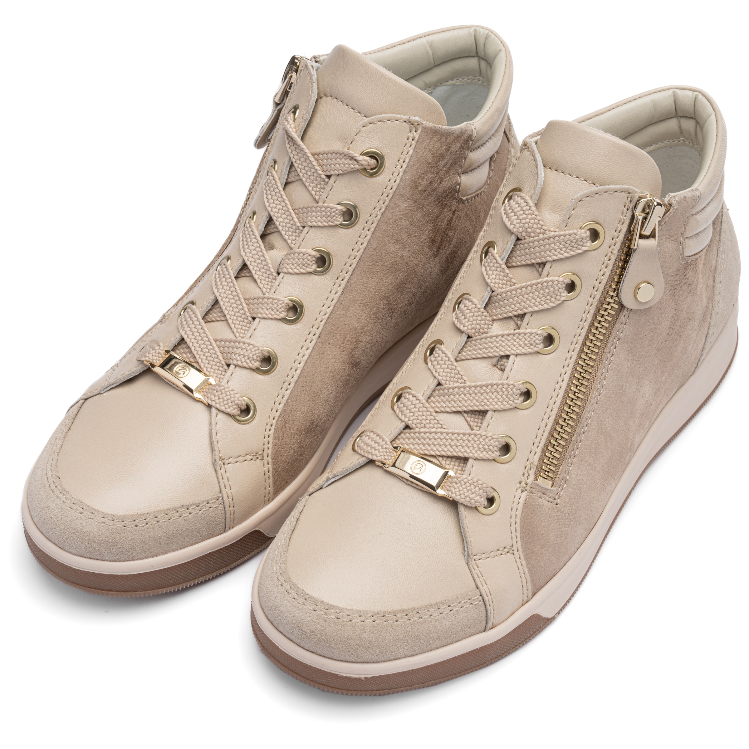 ARA High-Top Sneakers in Beige