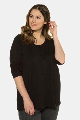 Ulla Popken Shirt in Schwarz: Vorderseite