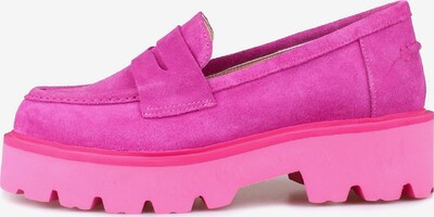 CESARE GASPARI Loafer Classic Flats Suede loafer in fuchsia, Produktansicht
