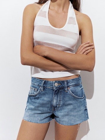 Pull&Bear Regular Farkut värissä sininen