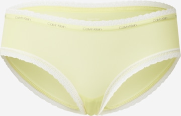 Slip di Calvin Klein Underwear in giallo: frontale