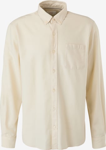 s.Oliver Button Up Shirt in Beige: front