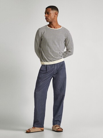 Pepe Jeans Loose fit Pleat-Front Pants in Blue