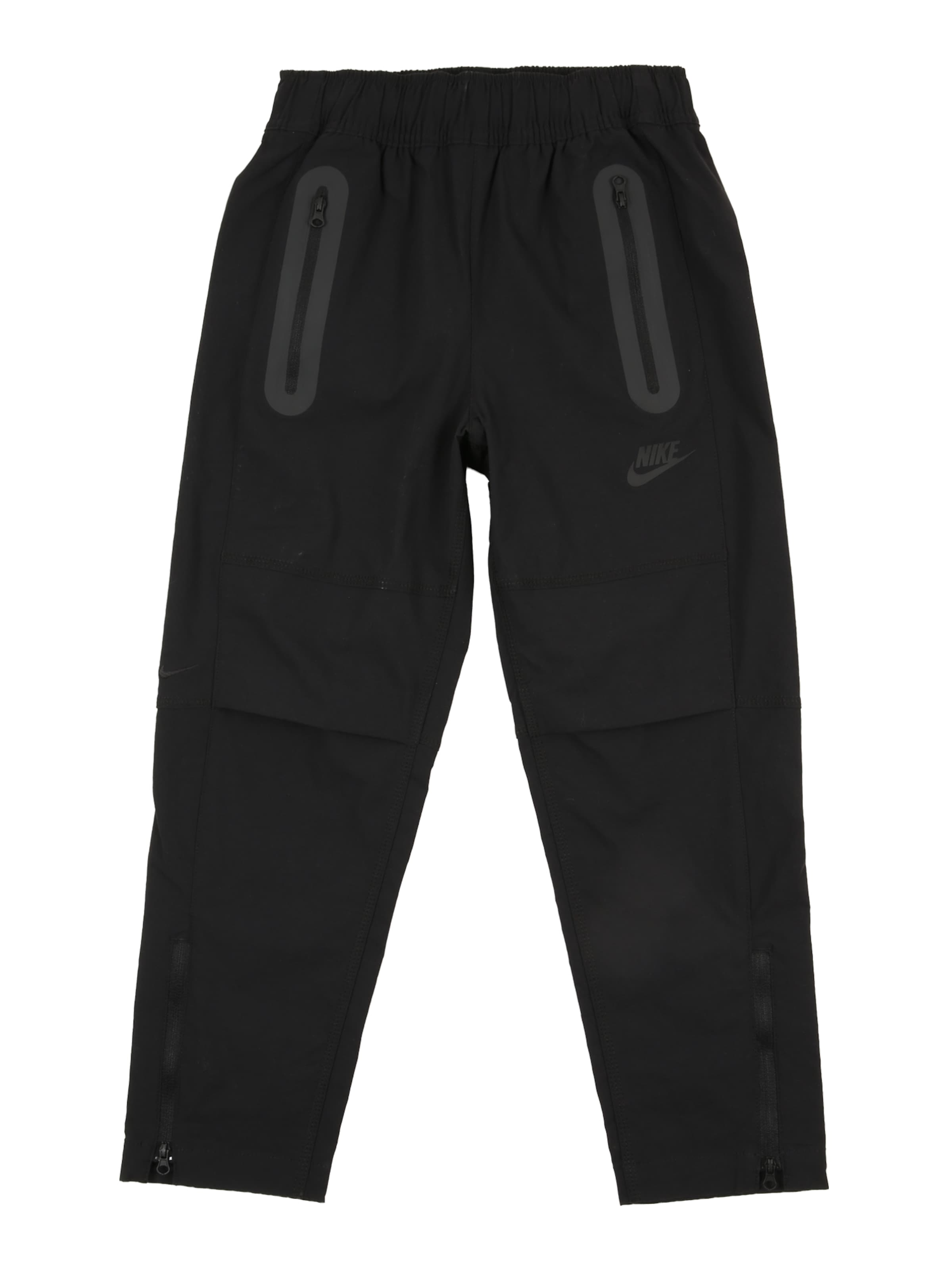 Nike Sportswear Обычный Штаны в Черный: спереди