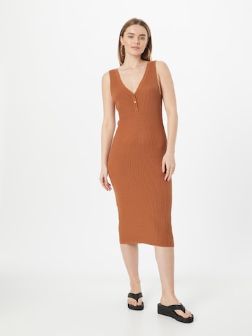 sessun Knitted dress 'IKARIA' in Brown: front