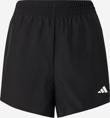melns ADIDAS PERFORMANCE Standarta Sporta bikses: no priekšpuses