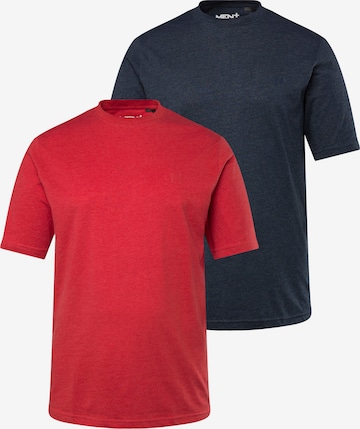 Men Plus Shirt in Blauw: voorkant