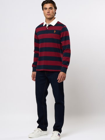 Coupe regular T-Shirt 'Tarik' U.S. POLO ASSN. en rouge