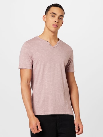 JACK & JONES Regular Fit T-Shirt 'SPLIT' in Pink: predná strana