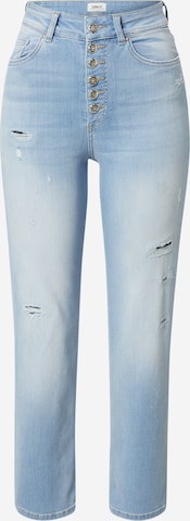 ONLY Regular Jeans 'EVELINA' in Blauw: voorkant