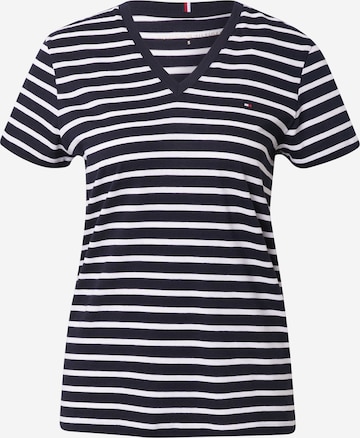 T-shirt TOMMY HILFIGER en bleu : devant