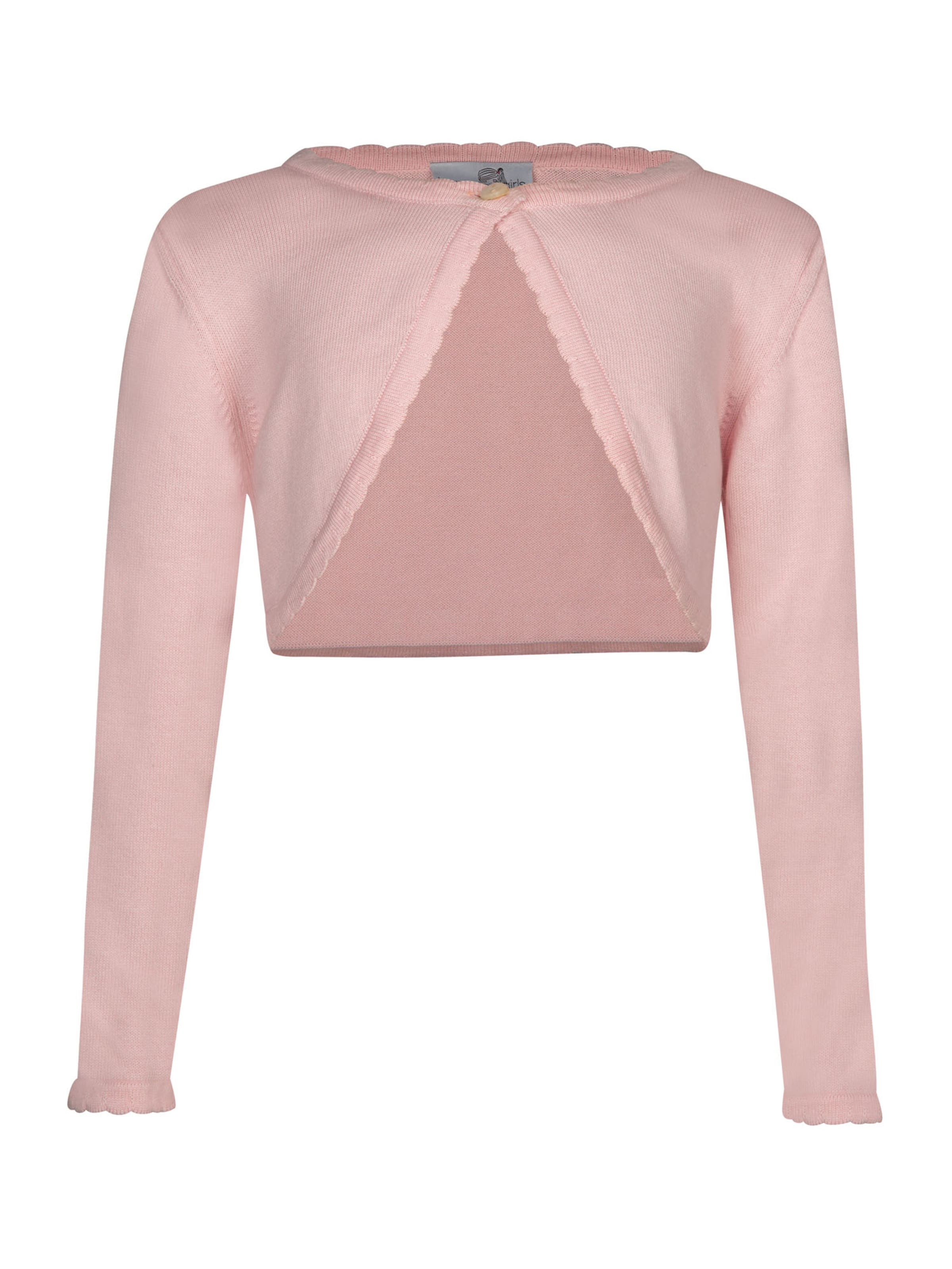 happy girls Плетена жилетка в розово: отпред