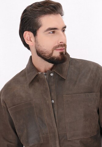 DreiMaster Vintage Демисезонная куртка 'Classic Look' в Коричневый