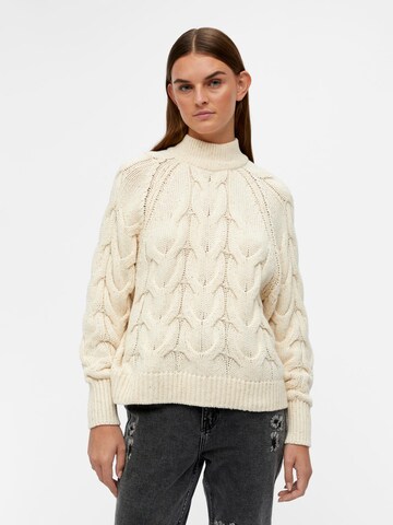OBJECT Sweater 'AMINA' in Beige: front