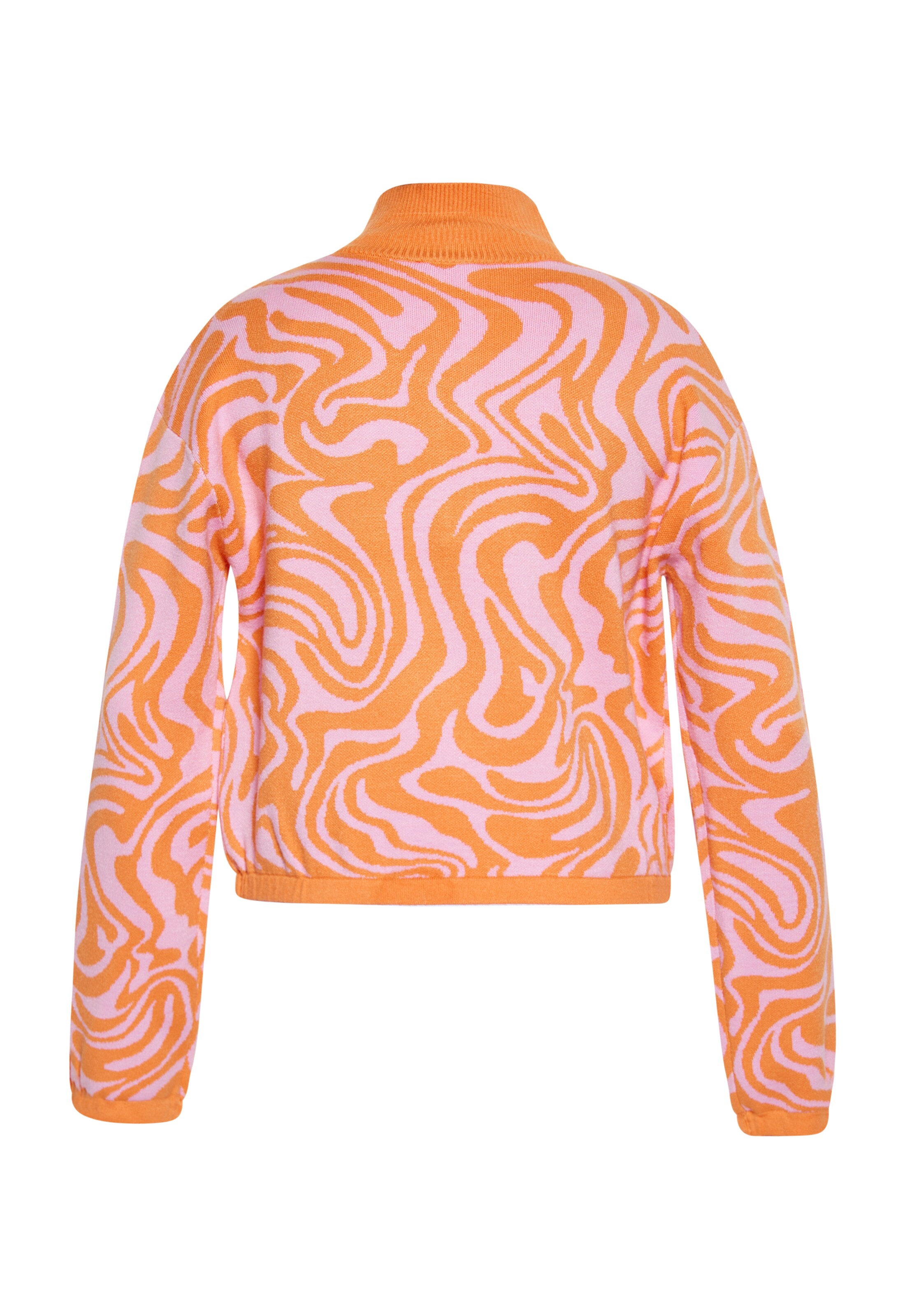 swirly Pulover | oranžna barva