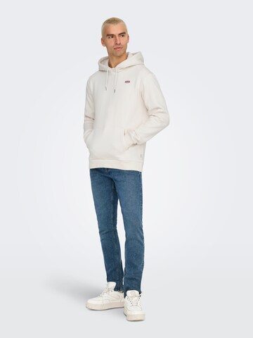 Only & Sons Sweatshirt 'ONSDawson' in Wit