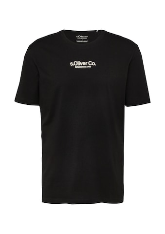T-Shirt s.Oliver en noir : devant