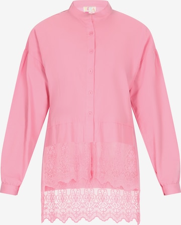 Camicia da donna di IZIA in rosa: frontale