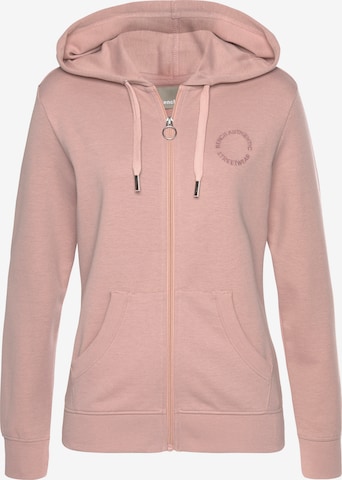 BENCH Sweatjacke in Pink: predná strana