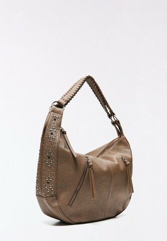 Bershka Schultertasche in Braun