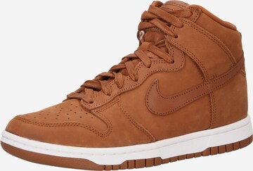 Nike Sportswear Кроссовки на платформе 'DUNK HIGH PRM MF' в Коричневый: спереди