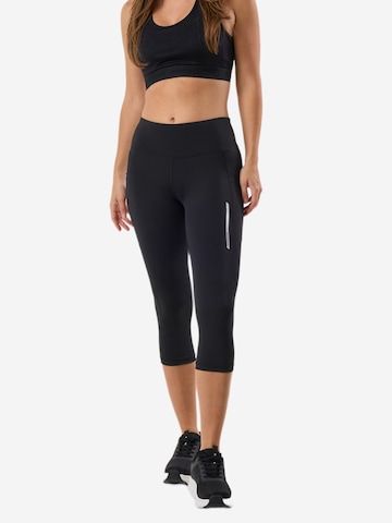 SWEDEMOUNT Skinny Workout Pants 'Core' in Black: front