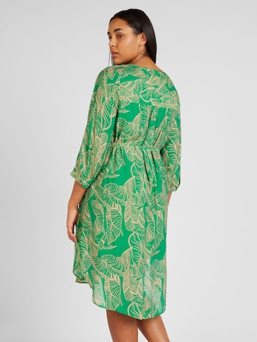 ONLY Carmakoma Платье-рубашка 'BETSEY' в Зеленый