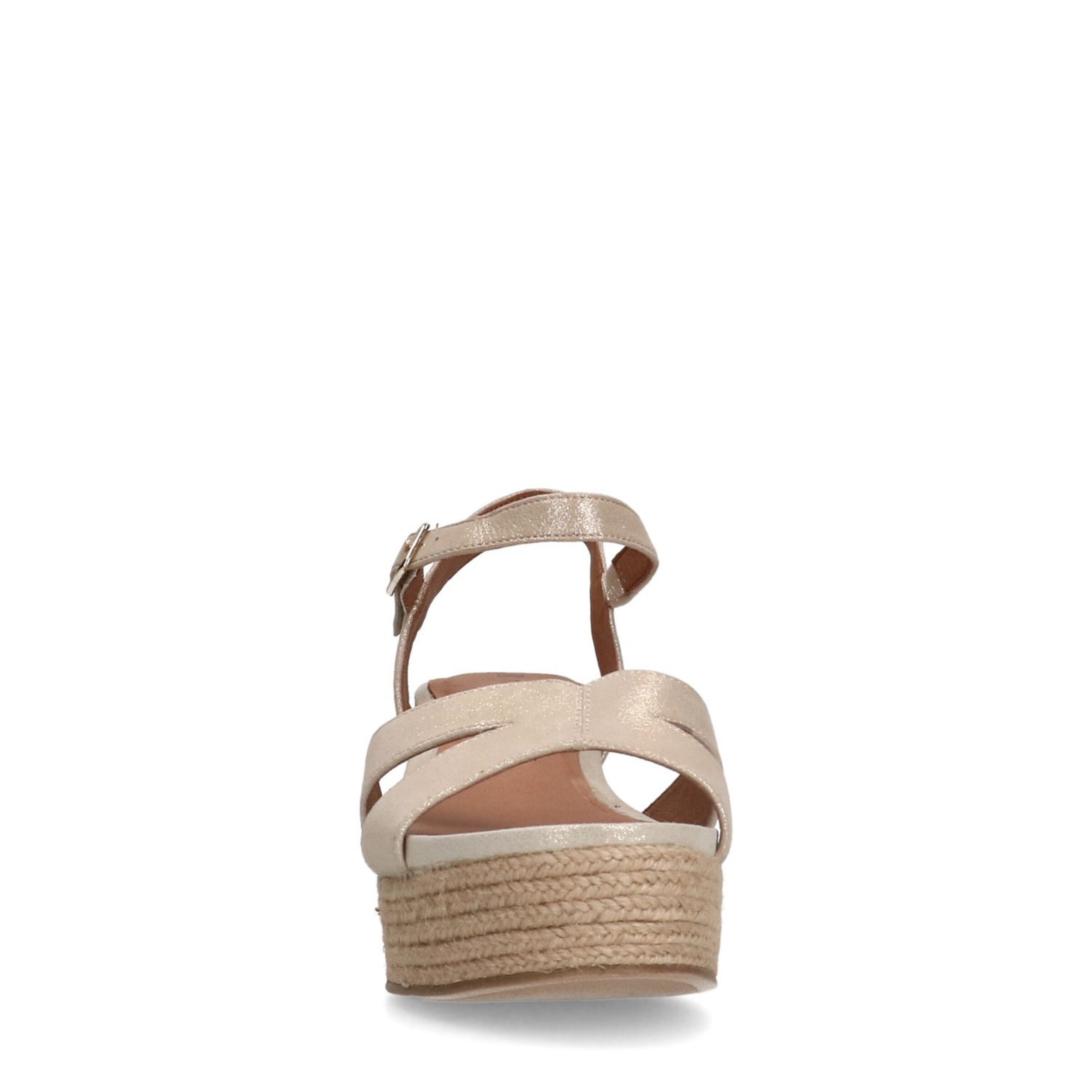 Sandales à lanières no stress en or