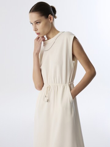 Twist Dress in Beige