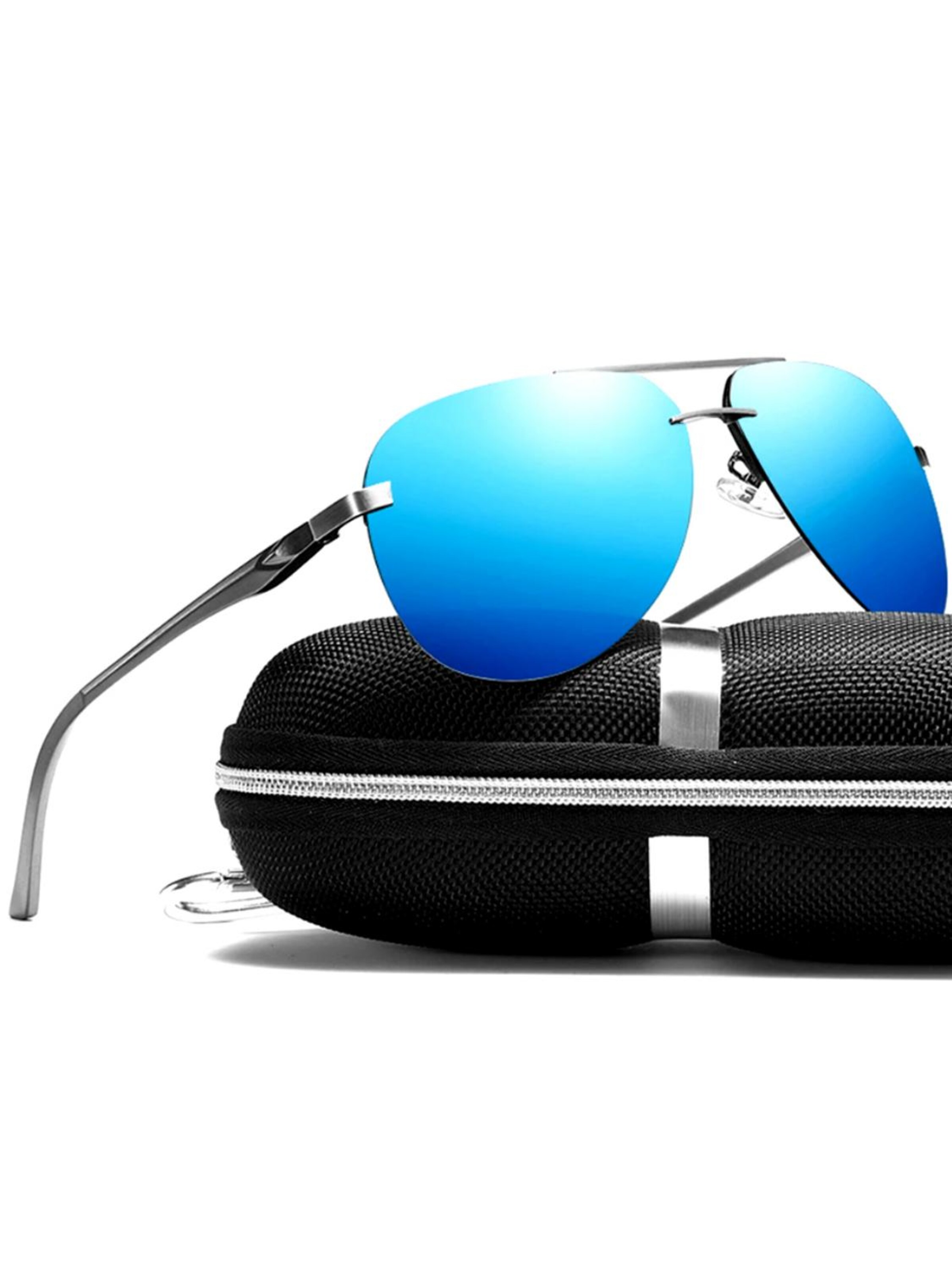 VEYREY Sunglasses 'Pilotenbrille Sonnenbrillen Laudin' in Blue