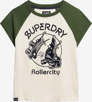 T-shirt Superdry en blanc : devant