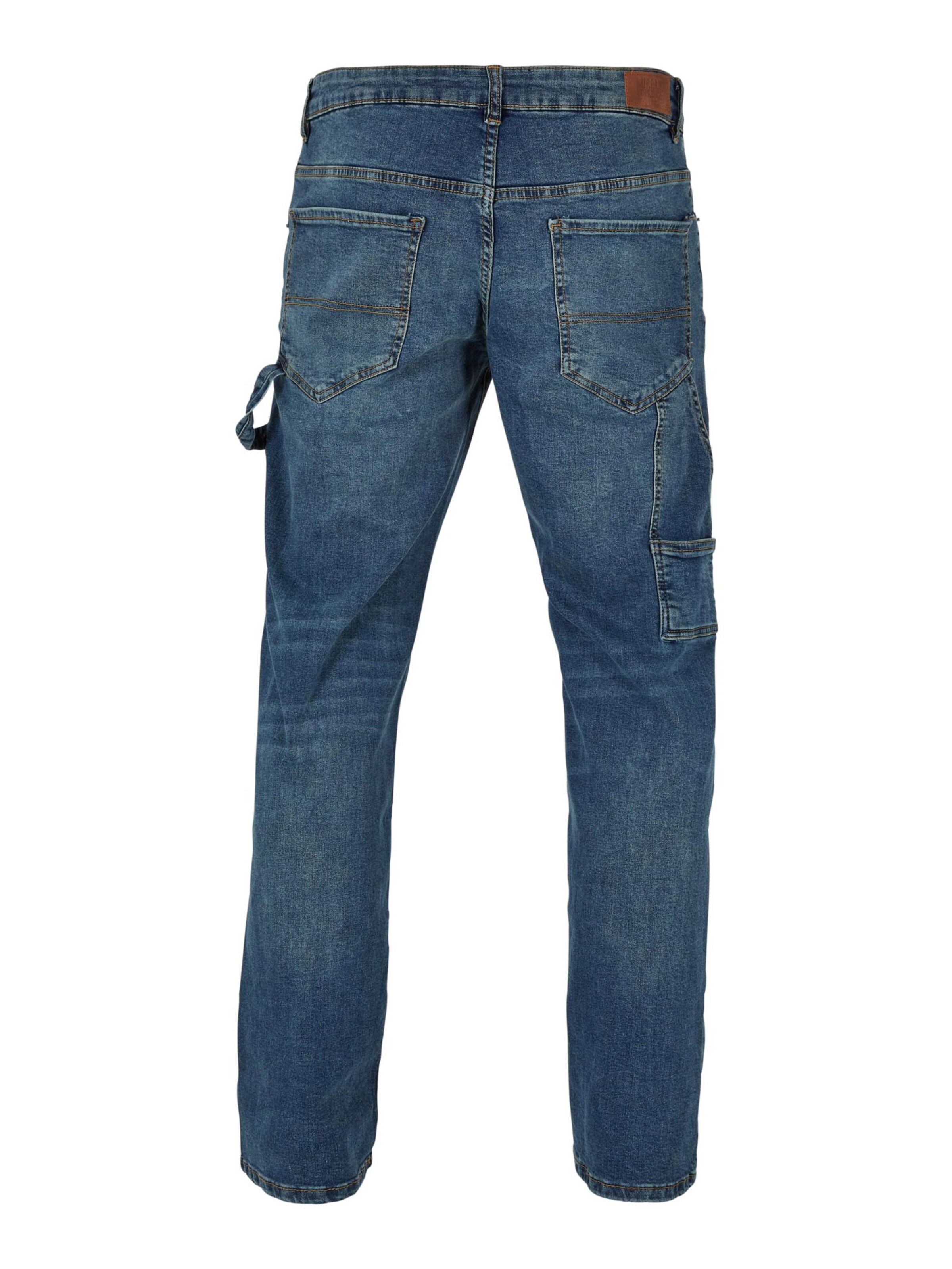 Urban Classics Regular Cargo jeans 'Carpenter' in Blue