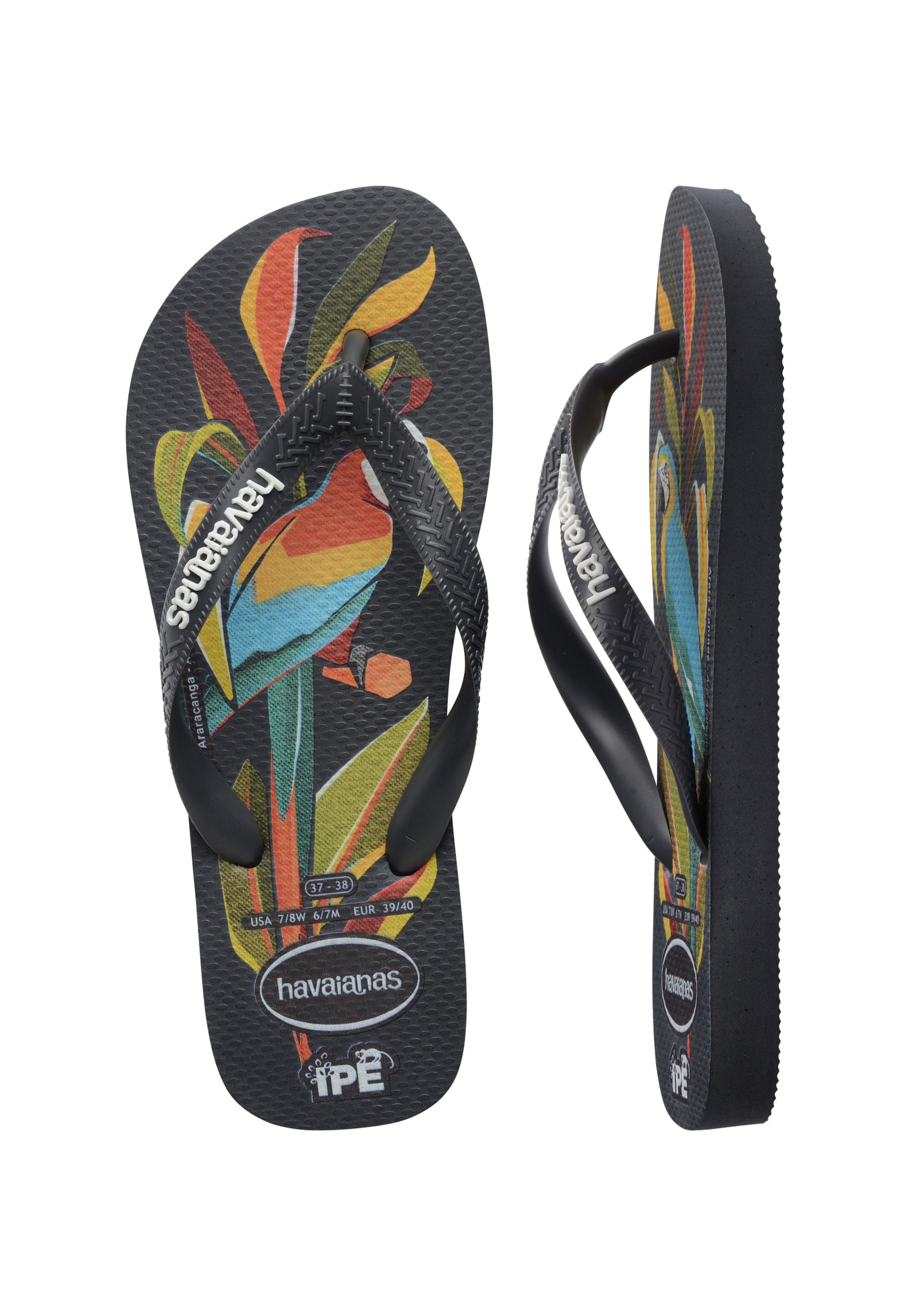 HAVAIANAS T-bar sandals 'Ipe' in Black