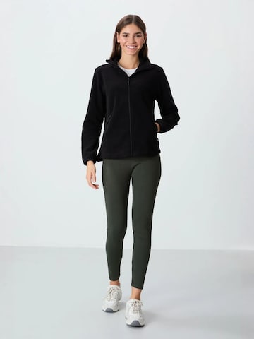 Tommy Life Fleece jas in Zwart