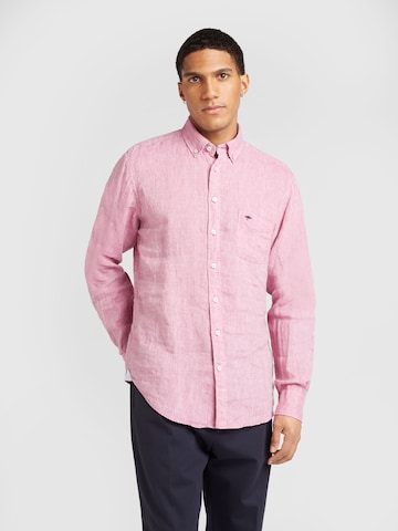 FYNCH-HATTON - Ajuste regular Camisa en rosa: frente