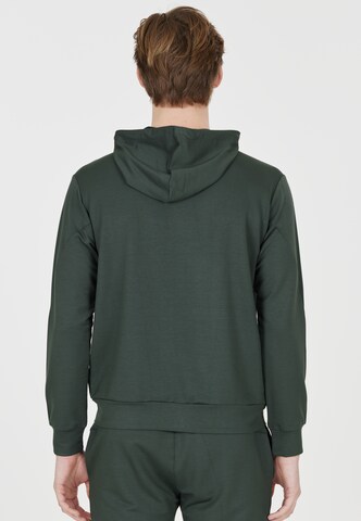 Virtus Athletic Zip-Up Hoodie 'Brent' in Green