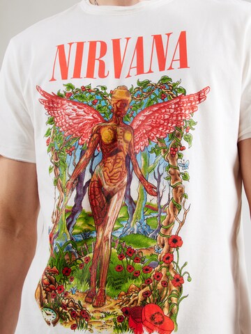 T-Shirt 'NIRVANA' AMPLIFIED en blanc