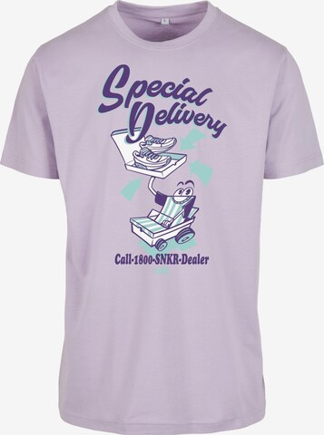 MT Men T-Shirt 'Special Delivery' in Lila: predná strana
