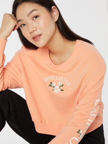 Sweat-shirt HOLLISTER en orange