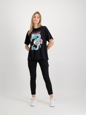 ALPHA INDUSTRIES T-Shirt 'Dragon' in Schwarz