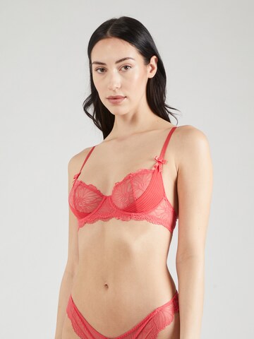 NLY by Nelly Balconette Bra in Red: front